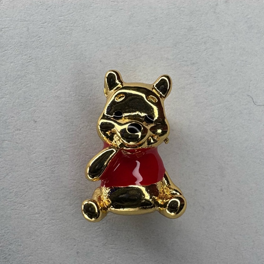 Disney Winnie the Pooh Gold and red 925 silver - Picture 4 of 5